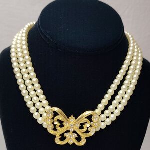 Vintage Avon Butterfly Necklace